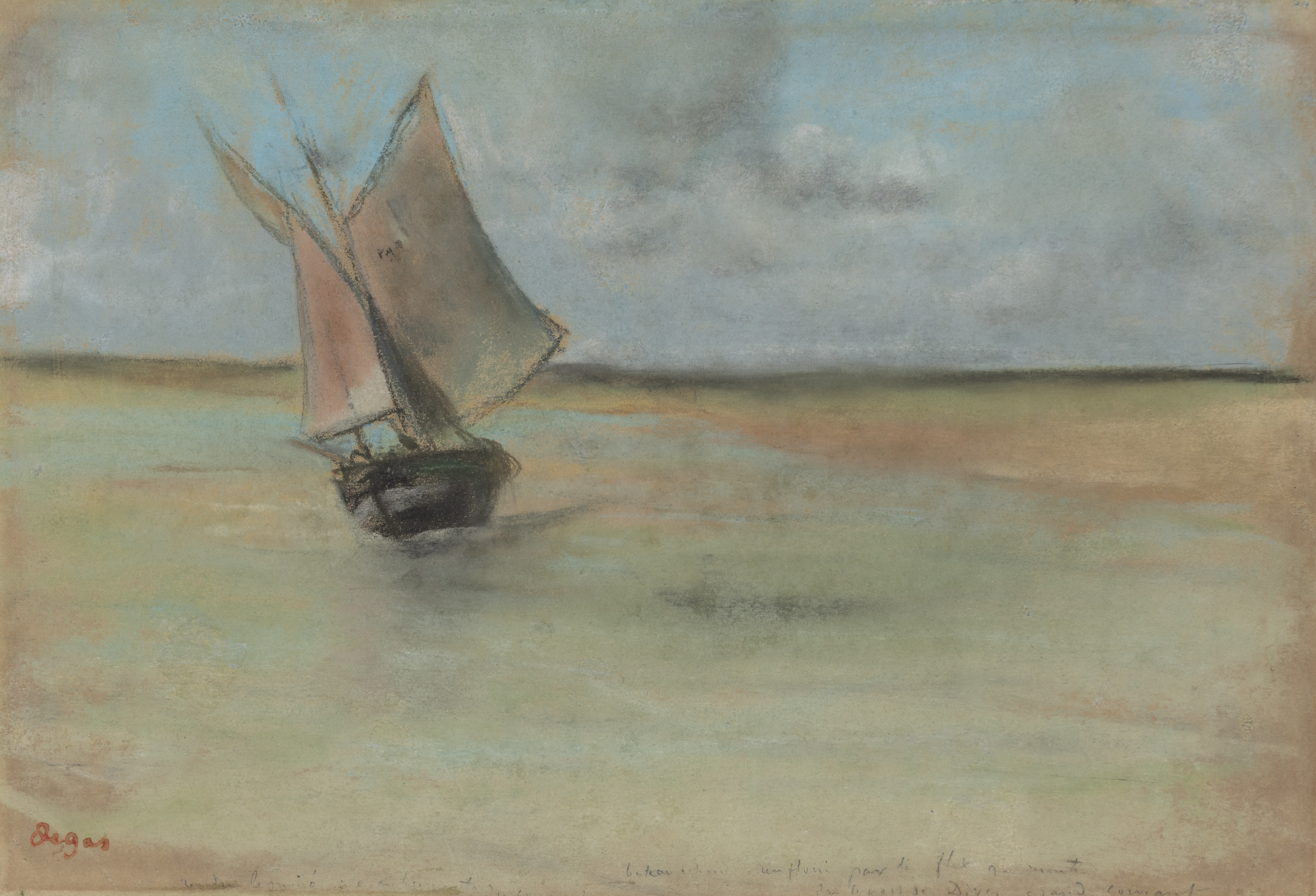 Fishing Boat at the Entrance to the Port of Dives-sur-mer (Bateau de pêche à l’entrée du port de Dives)